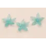 Flor Microtubos de 30mm Turquesa / Abalorio pulseras y Collares