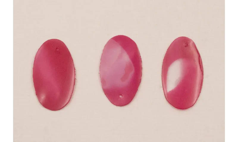 Lentejuela Ovalo 26*16mm Fuxia
