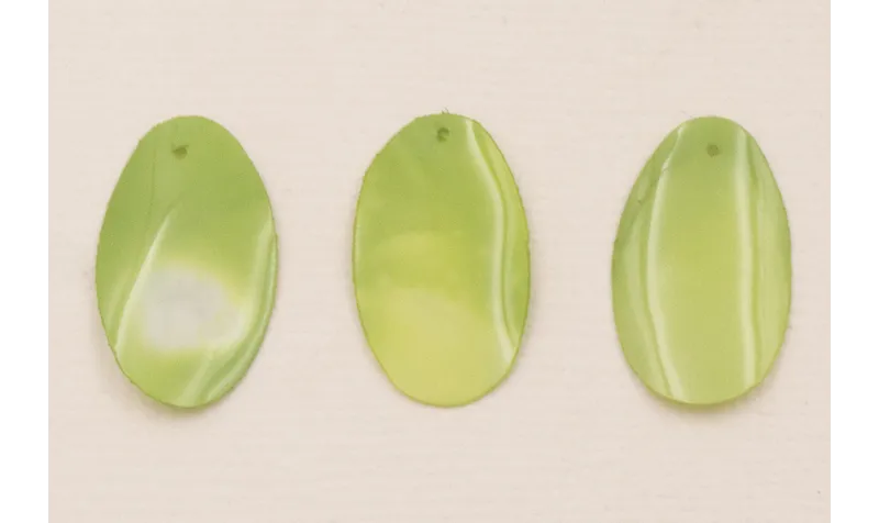 Lentejuela Ovalo 26*16mm Verde / Cuentas y Lentejuelas