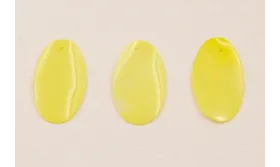 Lentejuela Ovalo 26*16mm Amarillo / Cuentas y Lentejuelas