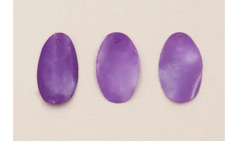 Lentejuela Ovalo 26*16mm Morado