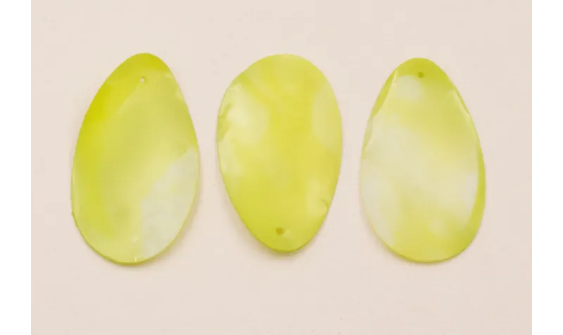 Ovalo verde aguas 35*20mm / Cuentas y Lentejuelas