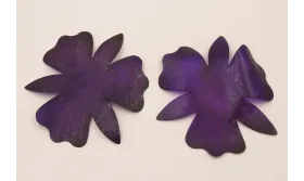 Flores Grande Morada 80mm diámetro / Cuentas y Lentejuelas