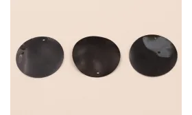 Disco de 25mm Negro Borroso / Cuentas y Lentejuelas