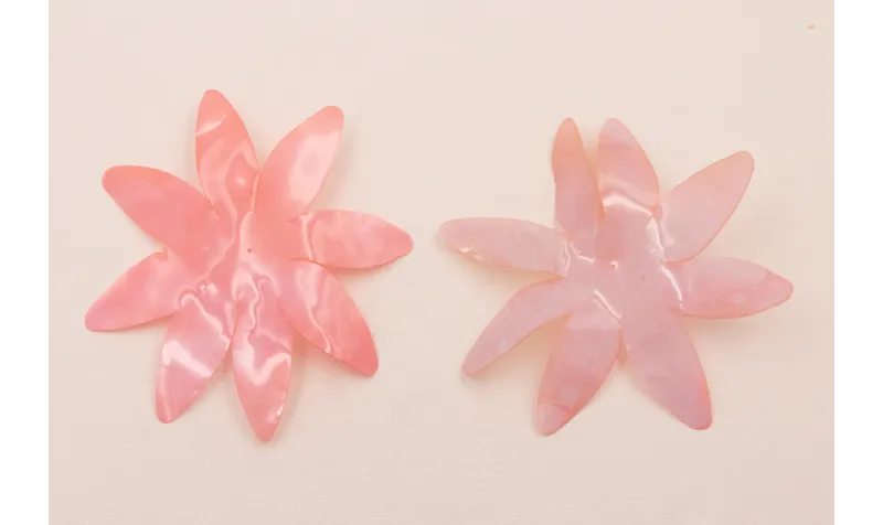 Flor de 90mm Rosa / Cuentas y Lentejuelas