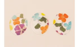 Lentejuela Ovalo 40*28 Flores Naturales Mezcla / Cuentas y Lentejuelas