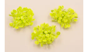 Semi Bola de 45mm de Lentejuelas Fosforito / Cuentas y Lentejuelas