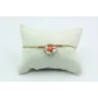 Pulsera nudo serpiente roseton de coral blanca