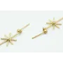 Pendientes colgante rayo de sol 3-3,2mm con perla