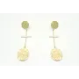 Pendientes perno chapa santo 17mm con colgante de 