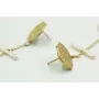 Pendientes perno chapa santo 17mm con colgante de 