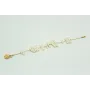 Pulsera con listones de perla y cadena eslabón peq