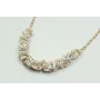 Collar delantera con perlas amorfas y cadenas de e