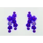 Pendiente grande de varias flores de metacrilato e