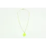 Solitario serpiente metacrilato verde fluor con ca