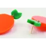 Pendientes con forma de naranja en metacrilato nar