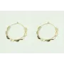 Pendientes aro grande 45mm con mini terminales.