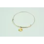 Pulsera de acero inoxidable con nudo corredizo y c