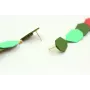 Pendientes tira de esmaltes mates en colores pista