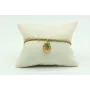 Pulsera entera nudo serpiente oro palido con virge