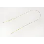 Cuelga mascarilla de cadena bolas facetadas amaril