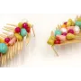 Pendientes hoja palmera grande en oro mate y semip