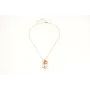 Collar largo con colgante de rayos y burruño de se