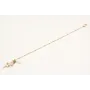 Pulsera cadena bola esmaltada rosa con colgante de