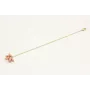 Pulsera cadena eslabón pequeño oro mate rematada c