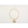 Collar de coralitos con colgante de listón de entr