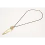 Colgante con cadena de miyuki negro con colgantes 