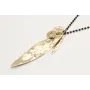 Colgante con cadena de miyuki negro con colgantes 