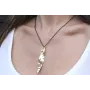 Colgante con cadena de miyuki negro con colgantes 