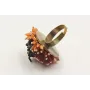 Anillo burruño de coralitos y hormiga negra.