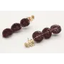 Pendientes con tres bolas rizadas esmaltadas en gr