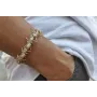 Pulsera rigida con hormigas esmaltadas grises.