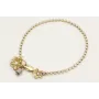 Pulsera cadena de strass color cristal opal con fl