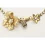 Pulsera cadena de strass color cristal opal con fl