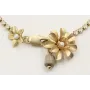 Pulsera cadena de strass color cristal opal con fl