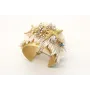 Brazalete listones perlas, con estrellas en oro ma