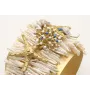 Brazalete listones perlas, con estrellas en oro ma