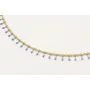 Collar cadena cerillas azules y cadena eslabón con