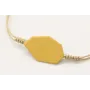 Pulsera nudo serpiente con pieza esmaltada color h