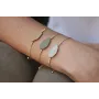 Pulsera nudo serpiente con pieza esmaltada color g