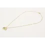 Collar con cadena de acero inoxidable y colgando c
