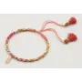 Pulsera rigida forrada con liberty hojas verdes y 