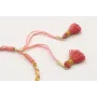 Pulsera rigida forrada con liberty hojas verdes y 