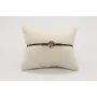 Pulsera nudo serpiente negro con signo del zodiaco