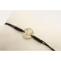 Pulsera nudo serpiente negro con signo del zodiaco