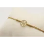 Pulsera nudo serpiente dorado con signo del zodiac